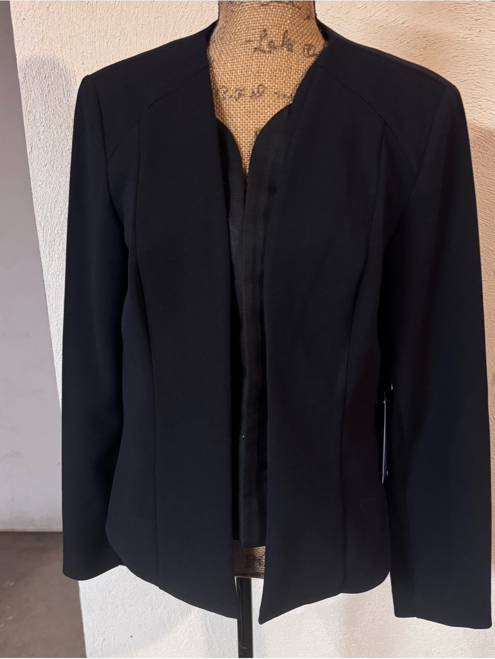 Simply Vera Vera Wang Black Open-Front Blazer